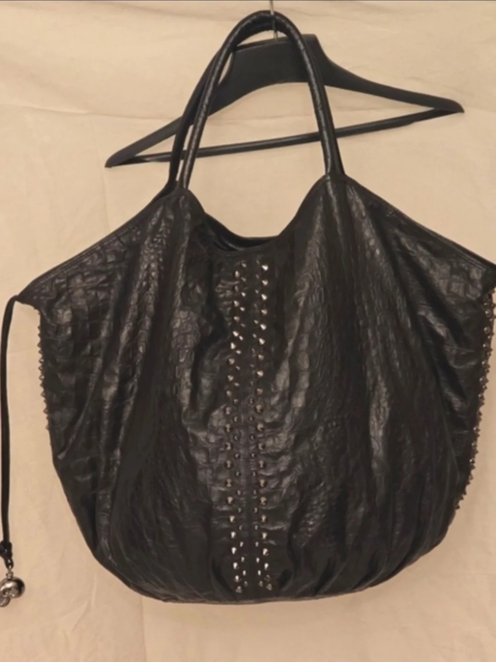 Thomas Wylde Studded Leather Hobo Bag